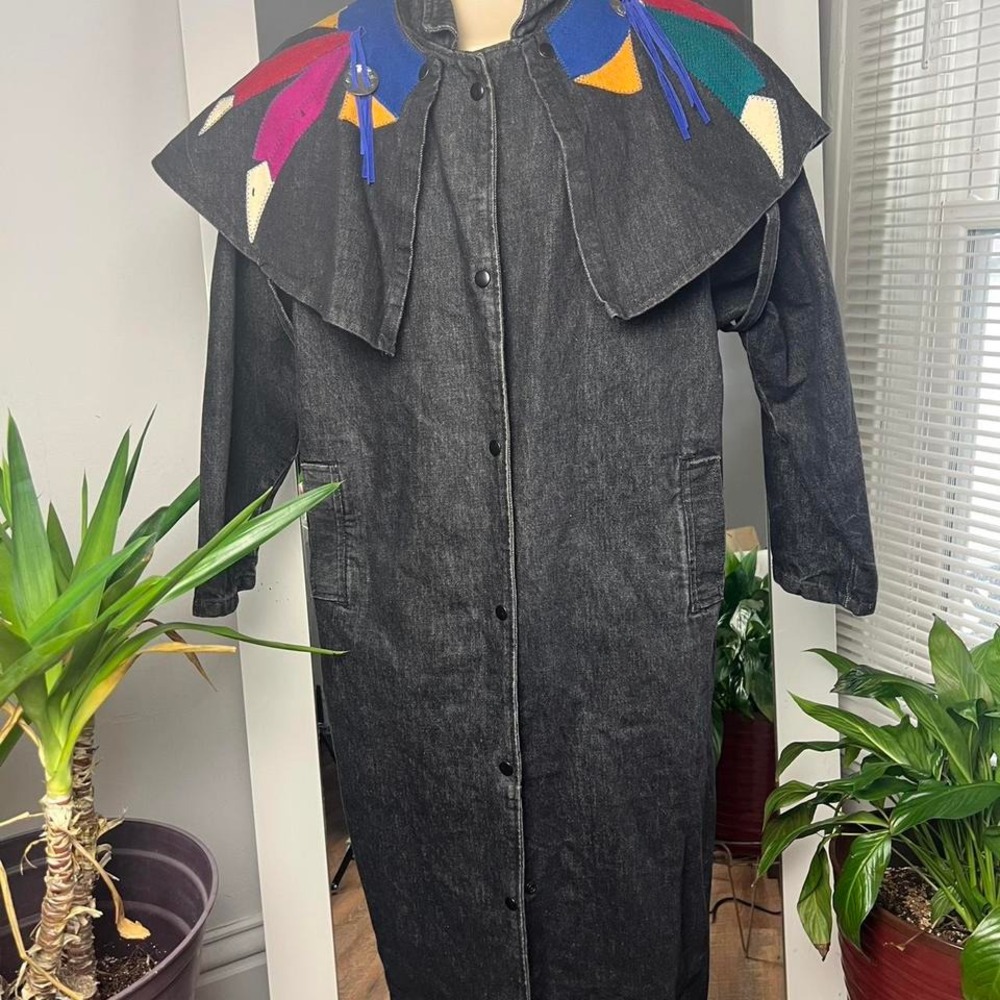 Vintage denim long Coat